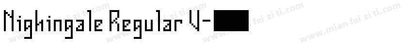 Nighingale Regular V字体转换